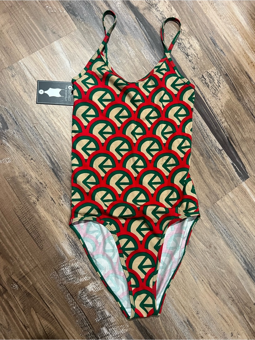 NWT Ethika soft lightweight bodysuit, unique logo design, size small - Picture 1 of 4